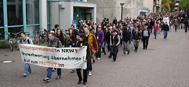 Demo über den Campus am 15.10.2008