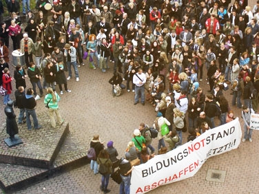 Demo über den Campus am 15.10.2008