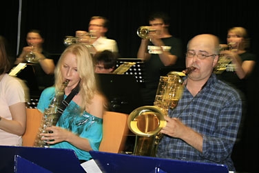 Bläser der Bigband